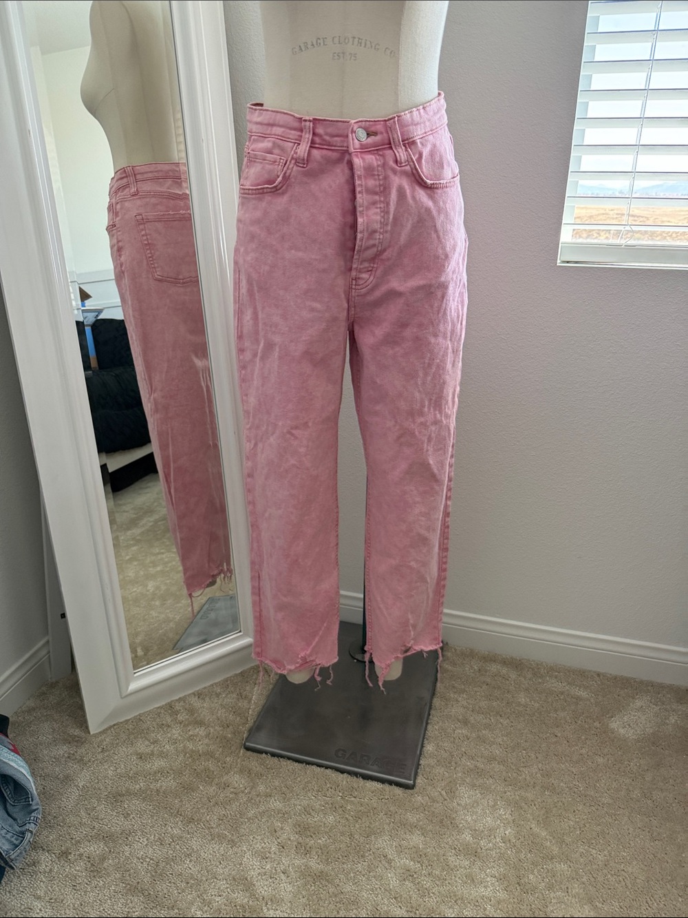 Classic High-Rise Pink Women’s Jeans